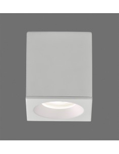 Plafón de exterior Branco - ACB - Lámpara de techo cuadrada, 8 cm