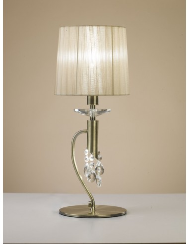 Lámpara de mesa de metal Tiffany -...