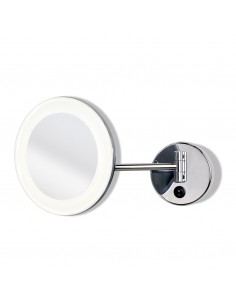 Aplique de pared Boan - ACB - Espejo con luz para maquillarse, regulable redondo 2