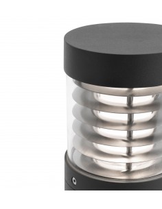 Lámpara de exterior Giza - Faro - Baliza y sobremuro en gris oscuro