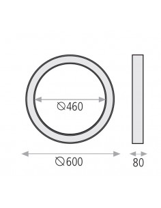 Plafón de Techo Aliso - ACB - Regulable 2700-3000K, disponible en 3 tamaños y 2 colores