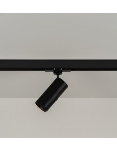 Foco de techo de carril LED Ø 5 cm y 17,2 cm de alto en 2 acabados y 2 fuentes de luz orientable y regulable 2700K – Haul - Milá 2