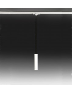 Lámpara colgante LED Ø 4 cm y 300 cm de alto de acero en 2 acabados regulable 2700K – Haul - Milán