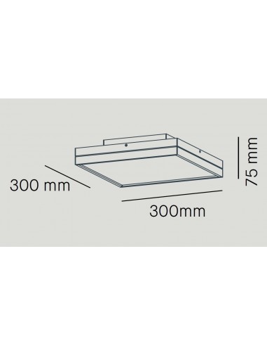 Iluminación-lámpara D Techo Led 30x30 Cm Oficina-cocina-baño