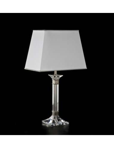 Lámpara de mesa elegante de cromo con...