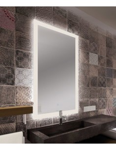Espejo iluminado para baño Amanzi - ACB - Disponible en 3 tamaños, LED 3000K