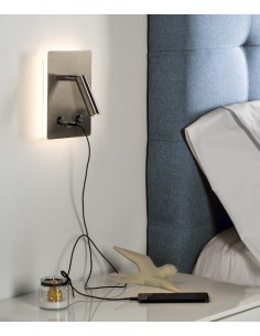 Aplique de pared Manat - ACB - Lámpara para lectura LED, doble emisión de luz