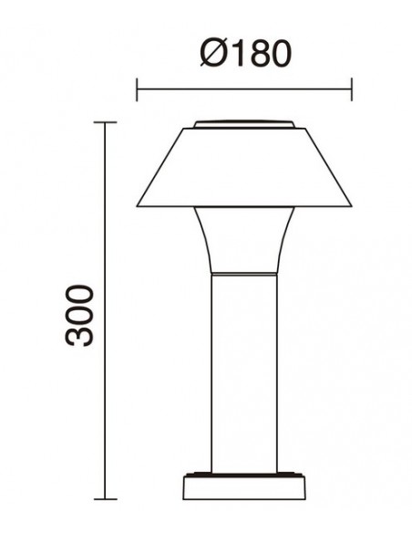 Lámpara baliza de exterior Bucket – Novolux Lighting
