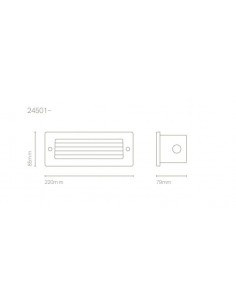 Empotrable de exterior para pared Carrer – Nexia