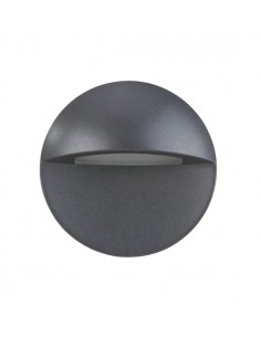 Aplique de pared Passeig - Nexia - Lámpara de exterior LED, diseño redondo en antracita
