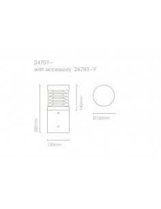 Baliza de Exterior Mercat - Nexia - Base redonda 10W