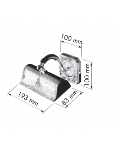 Aplique de pared iluminacuadros clásico Siena Small – Fede