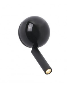 Aplique de Pared Press - Faro - Lámpara idónea para lectura o iluminar la mesilla de noche, foco orientable