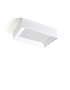 Plafón de techo Volum - Massmi - Diseño rectangular de algodón opaco en blanco o negro
