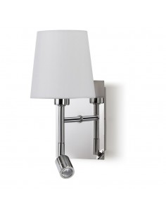 Aplique de pared Eda W - Exo - Novolux Lighting - Lámpara de lectura con pantalla blanca
