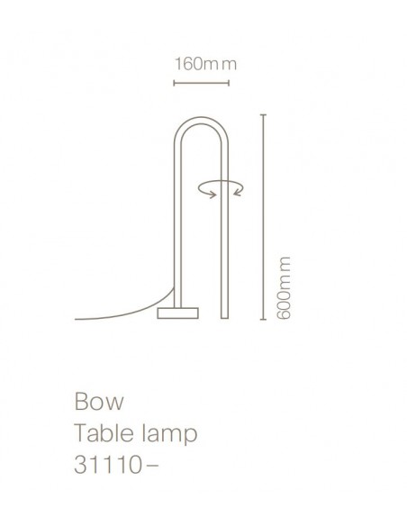 Lámpara de mesa Bow - Nexia