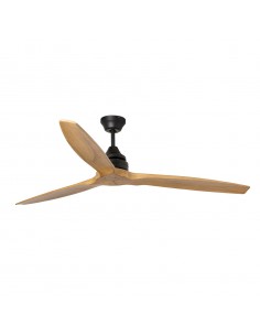 Ventilador de techo Alo - Faro - Ventilador sin luz, aspas de madera, apto para techo inclinado 2