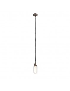 Lámpara colgante LED gris matelizado para baño IP44 – Brume – Faro 2