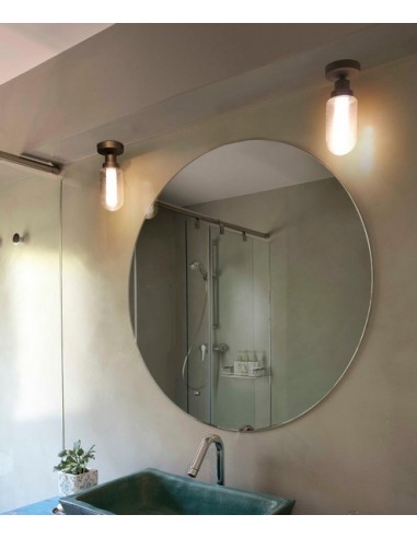 Legibilidad Serena reembolso Plafón de techo de baño LED con pantalla de cristal - Brume - Faro