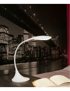 Lámpara de mesa minimalista de metal LED regulable en intensidad en 2 acabados 4000K – Otto – Faro