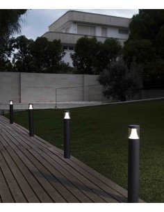Lámpara Baliza PLIM 1 - Faro - Exterior y jardin, color gris oscuro