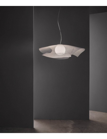 Lámpara colgante LED color blanco dos tamaños – Mytilus - A by Arturo Álvarez