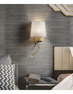 Lámpara aplique de pared con USB - Firenze - Exo - Novolux Lighting