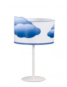 Lámpara de mesa Nubes - Anperbar - Lámpara infantil de mesa, color blanco y azul