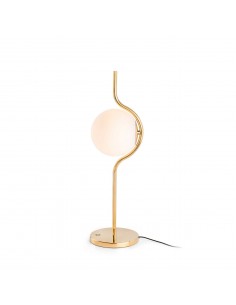 Sobremesa estructura oro con difusor de cristal – Le Vita - Faro 2