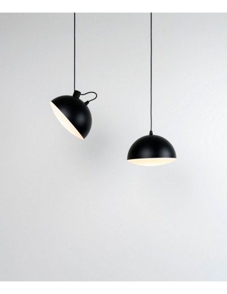 Lámpara colgante de metal negro 1 luz - Nod - Milán