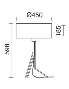 Lámpara de mesa Diagonal M - Exo - Novolux Lighting 2