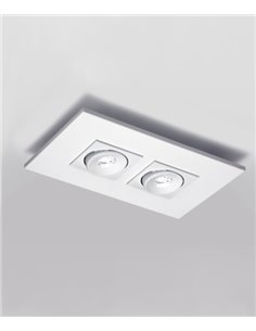 Plafón de techo 2 luces Marc - Milán 2