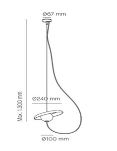 Lámpara Colgante Wire - Milán - Lámpara de techo de diseño moderno y original