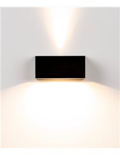 Aplique de pared Mini 5 - Milán - Lámpara de pared rectangular en blanco o negro