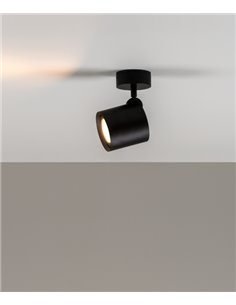 Foco 1 Kronn - Milán - Foco de luz orientable en metal de aluminio