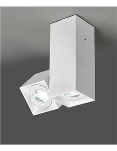Plafón de techo Dau - Milan - Lámpara cúbica con foco orientable