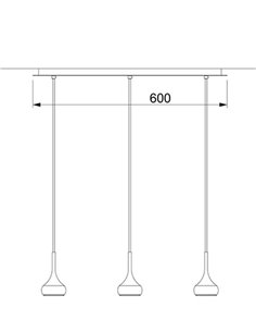 Lámpara colgante Mini Maxi - Pujol Iluminación - Lámpara lineal con 3 luces