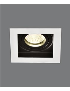 Foco Empotrable San 1 - ACB - Downlight cuadrado color blanco