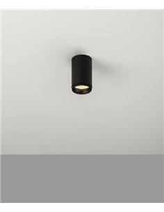Foco de techo LED Ø 5,5 cm de acero en 2 acabados y 2 fuentes de luz regulable 2700K – Haul - Milán