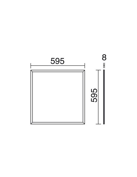 Dimmable LED recessed ceiling light 3000/4000K for modular false ceiling- Splat - Indeluz - Novolux