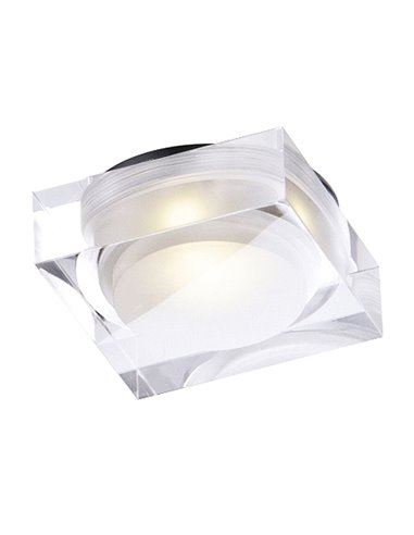 Plafón de techo / Aplique de pared semiempotrado transparente Krystal - Exo - Novolux Lighting
