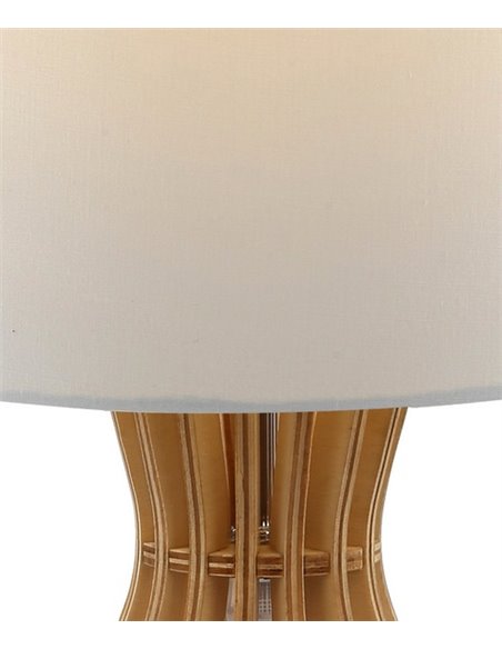 Lámpara de mesa de madera Bartan – AJP