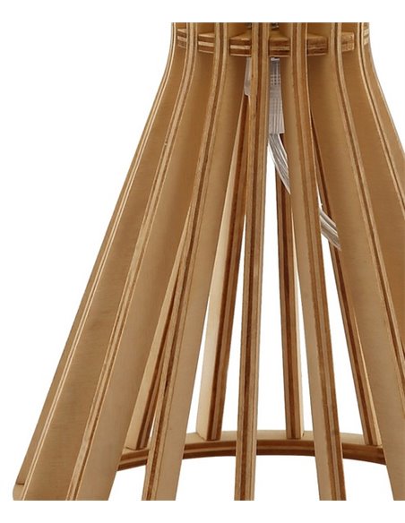 Lámpara de mesa de madera Bartan – AJP