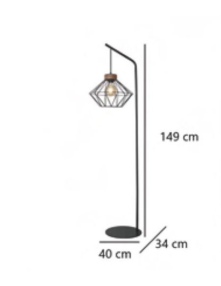 Lámpara de pie jaula Antibes – AJP