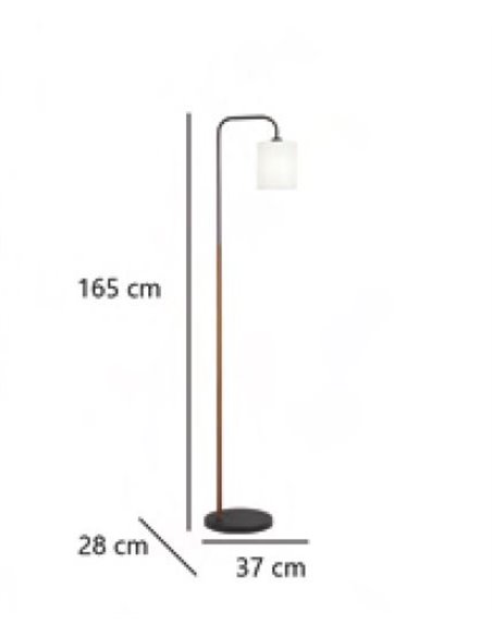 Lámpara de pie de salón Berta – AJP