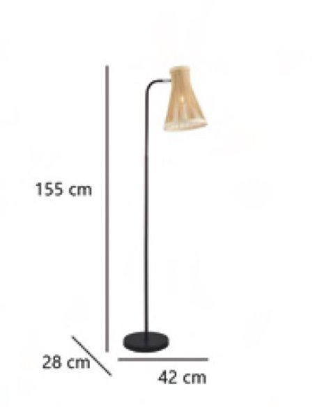 Lámpara de pie de madera Valais – AJP