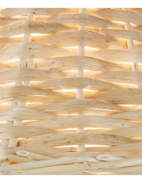 Lámpara de pie de mimbre 3 luces Mastella – AJP