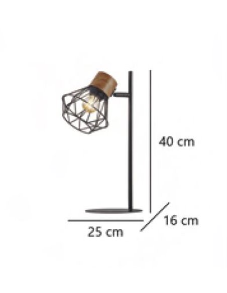 Lámpara de mesa tipo jaula Antibes – AJP