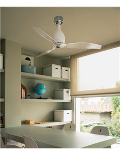 Ventilador de techo de tres palas con luz y motor DC Mini Eterfan - Faro
