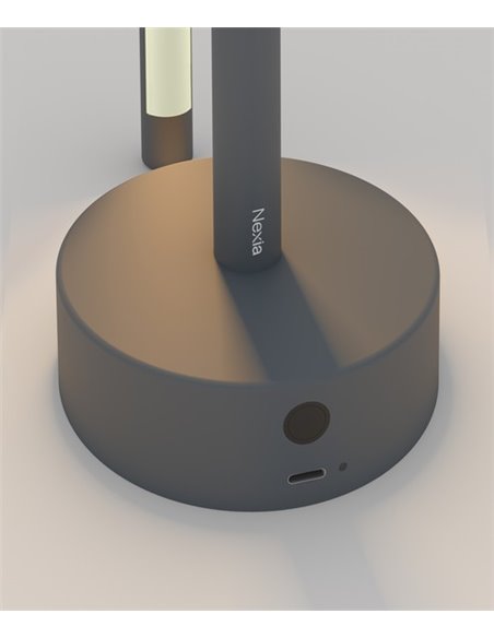 Lámpara de sobremesa Mini Bow - Nexia con batería e intensidad de luz regulable